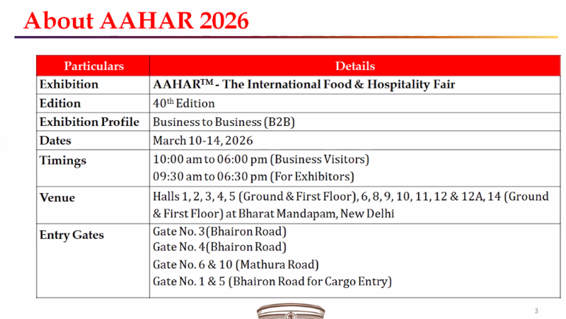 Hội chợ AAHAR 2026.