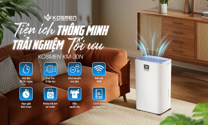 Sản phẩm Kosmen tích hợp đa tính năng hiện đại, tối ưu trải nghiệm người dùng.