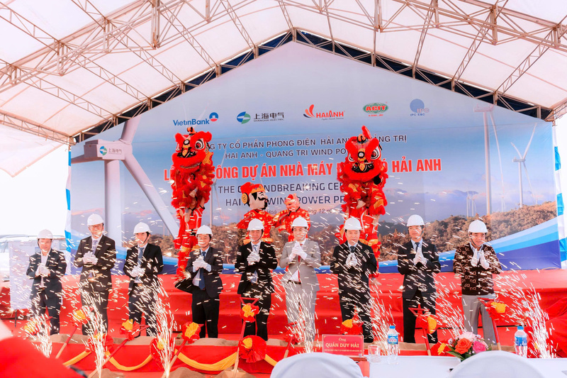 Khởi công nhà máy điện gió Hải Anh tại Quảng Trị vào ngày 20/12/2023. Ảnh: CTV