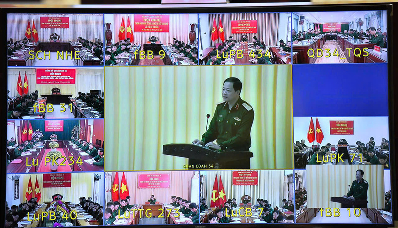 Quân đoàn 34 tổ chức Hội nghị thông báo nhanh kết quả Đại hội XIV của Đảng - 4