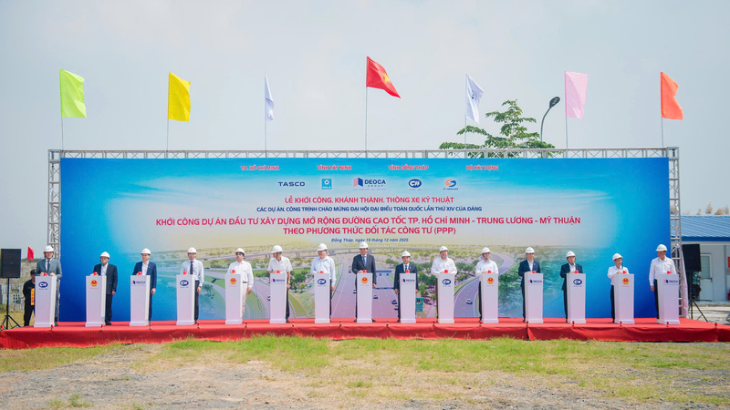 Lễ khởi công dự án đầu tư xây dựng mở rộng đường cao tốc TP.Hồ Chí Minh - Trung Lương - Mỹ Thuận