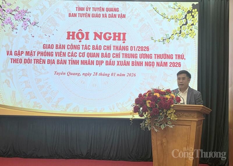 Ông Trần Việt Thế, Phó Giám đốc Sở Công Thương tỉnh Tuyên Quang.