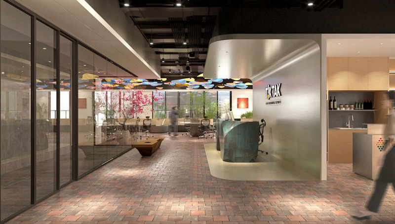 TikTak Co-working Space Hồ Tây, tọa lạc tại tòa Heritage West Lake, số 677 Lạc Long Quân, phường Tây Hồ, Hà Nội