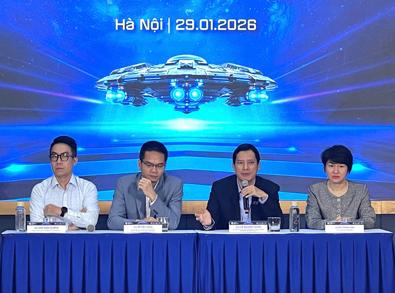 Ban tổ chức chia sẻ về các hoạt động trong khuôn khổ Ngày hội Game Việt Nam 2026. Ảnh: Mai Linh