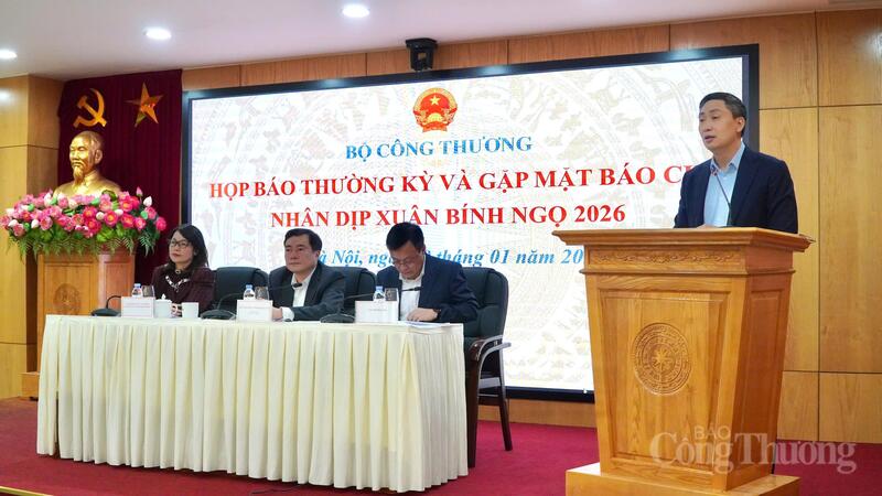 Họp báo thường kỳ và gặp mặt báo chí của Bộ Công Thương nhân dịp Xuân Bính Ngọ 2026 (Ảnh: Minh Trang)