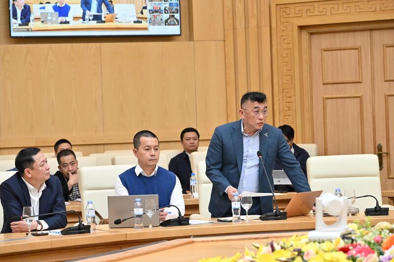 Ông Phan Tử Giang, Phó Tổng Giám đốc Petrovietnam phát biểu tại hội nghị