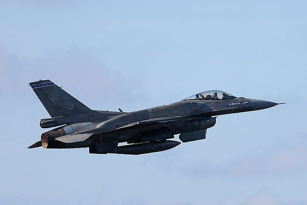 Máy bay chiến đấu F-16AM của Ukraine. Ảnh: Getty