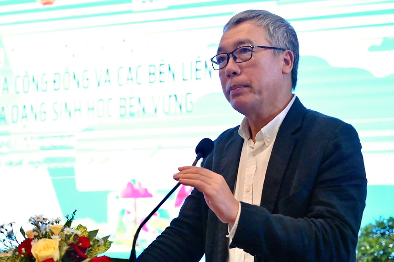 Phó Giám đốc Sở Nông nghiệp và Môi trường TP. Huế Nguyễn Đại Anh Tuấn phát biểu. Ảnh: Nguyễn Tuấn