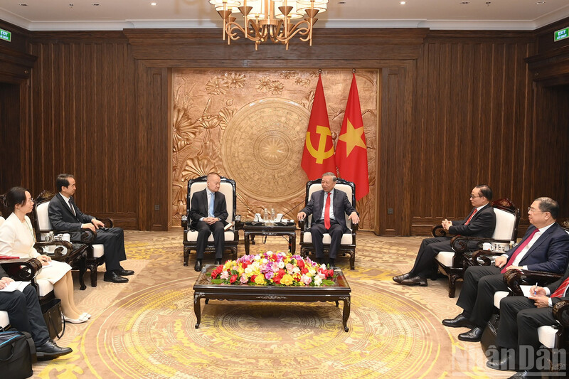 Toàn cảnh buổi tiếp. Ảnh: Nhân Dân