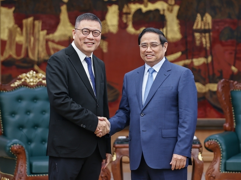 Thủ tướng Phạm Minh Chính tiếp Chủ tịch Tập đoàn Texhong (Trung Quốc) - Ảnh: VGP/Nhật Bắc