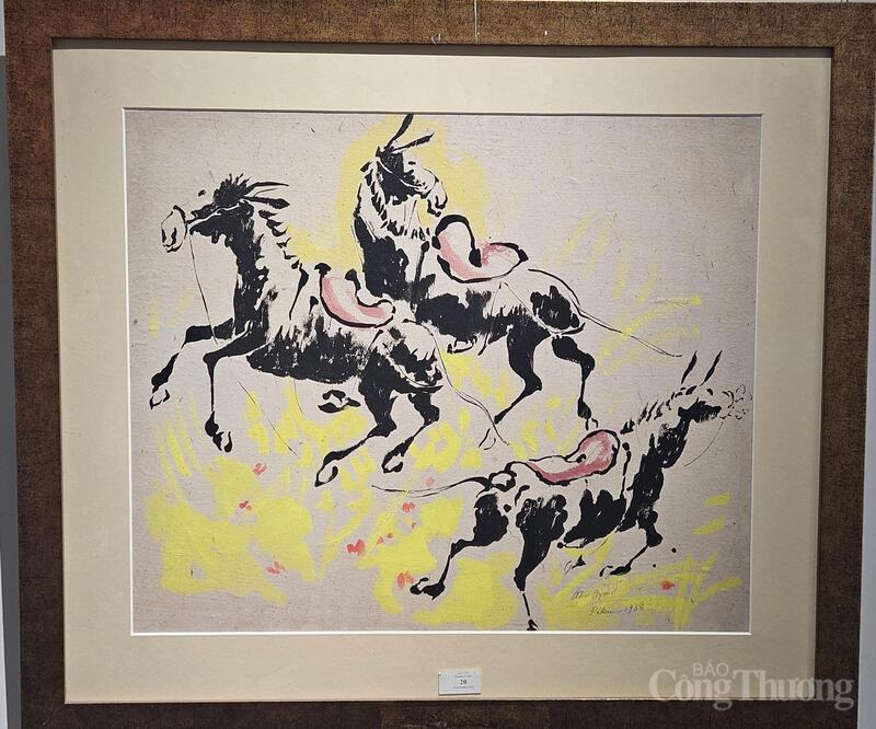 Bức tranh Đàn ngựa - Họa sỹ Alex Ayme.