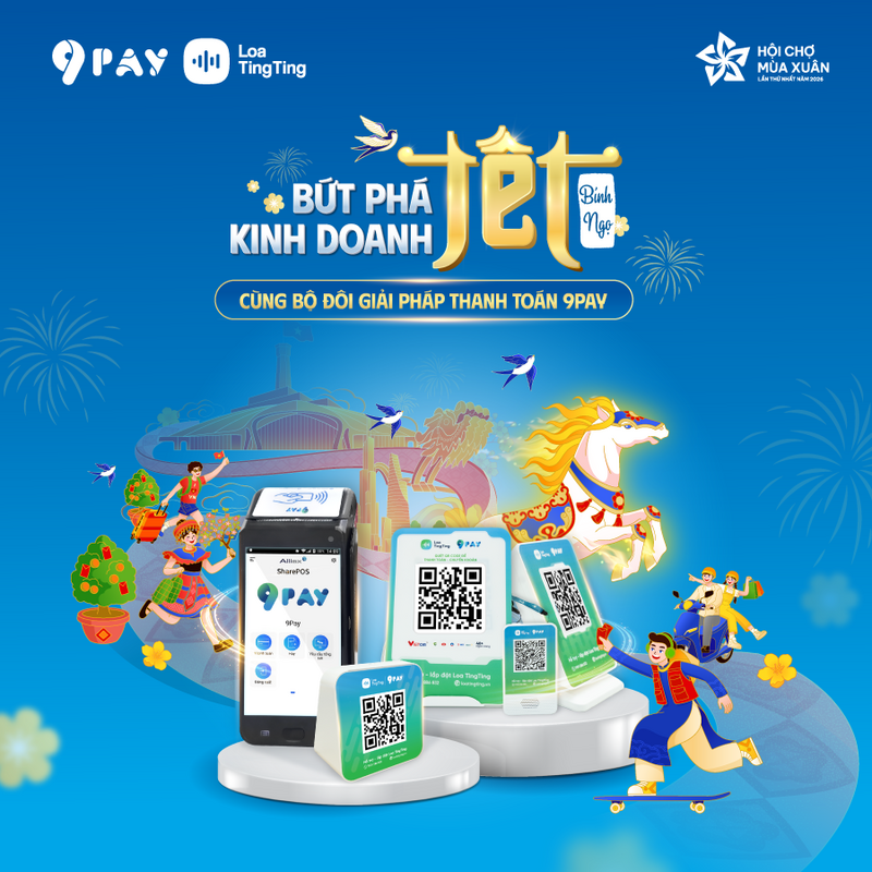 Công ty CP 9Pay mang đến các giải pháp thanh toán số trọn gói cùng chương trình ưu đãi lên đến 45%. Ảnh: Doanh nghiệp cung cấp