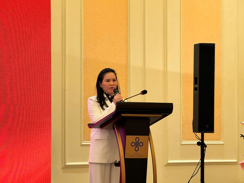 Bà Phan Thị Thanh Xuân - Phó Chủ tịch kiêm Tổng Thư ký Hiệp hội Da giày - Túi xách Việt Nam. Ảnh: Thanh Thảo