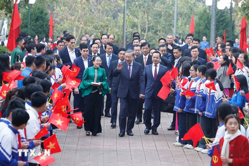 Tổng Bí thư Tô Lâm dự buổi lễ. Ảnh: Thống Nhất/TTXVN