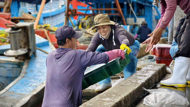 Những mẻ cá nặng trĩu, mang lại nguồn thu nhập cho ngư dân. Ảnh: Nguyễn Dương