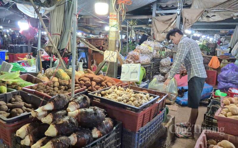 Tại chợ đầu mối Hóc Môn, trong giai đoạn cao điểm từ 25 đến 29 tháng Chạp, lượng nông sản dự kiến đạt từ 2.700 - 3.300 tấn/ngày đêm, tăng 30% – 50% so với ngày thường.