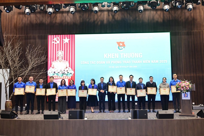 Đoàn Thanh niên Bộ Công Thương nhận Bằng khen của Đoàn Thanh niên Chính phủ