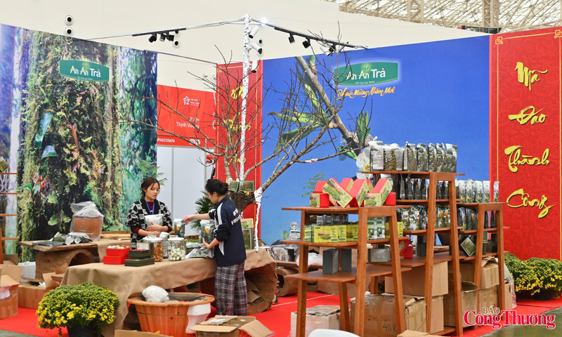 Một gian trưng bày tại Hội chợ Mùa Xuân
