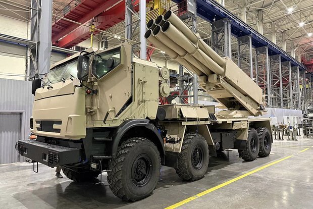 Hệ thống pháo phản lực Sarma. Ảnh: Lenta