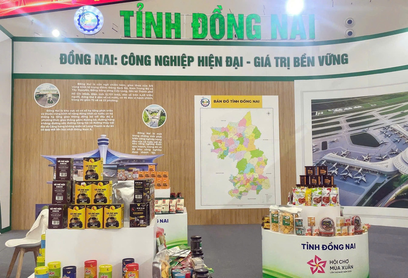 Tham gia Hội chợ Mùa Xuân 2026, Đồng Nai giới thiệu sản phẩm công nghiệp, nông nghiệp và OCOP tiêu biểu, kỳ vọng mở rộng thị trường trong nước và quốc tế. Ảnh: Thanh Thảo