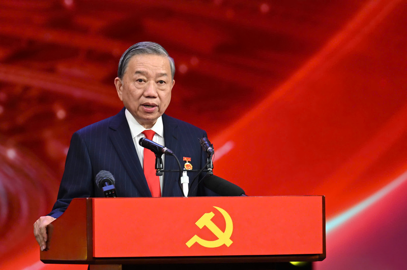 Tổng Bí thư Tô Lâm phát biểu tại buổi lễ