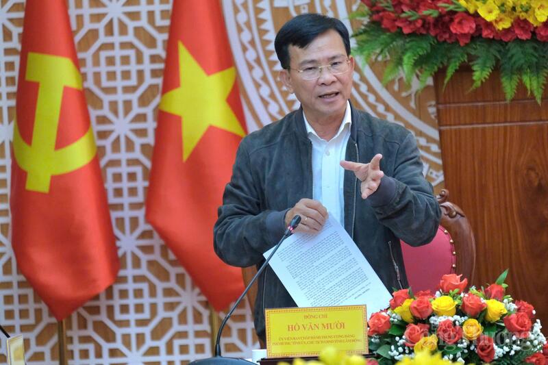 Ông Hồ Văn Mười, Ủy viên Ban Chấp hành Trung ương Đảng, Chủ tịch UBND tỉnh Lâm Đồng. Ảnh: Minh An