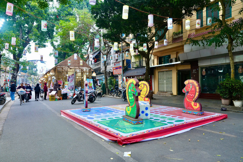 Khu vực check-in trò chơi cờ cá ngựa độc đáo