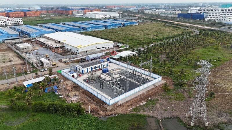 Năm 2026, EVNSPC tiếp tục đẩy mạnh hoạt động đầu tư xây dựng, nhằm tăng năng lực cung cấp điện tại các tỉnh, thành phố phía Nam. Ảnh: EVNSPC