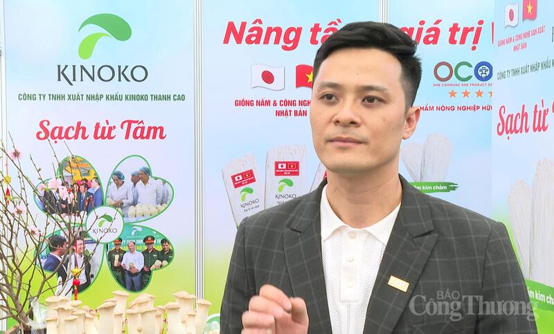 Ông Dương Công Thành - Trưởng bộ phận Marketing Công ty TNHH Xuất nhập khẩu Kinoko Thanh Cao