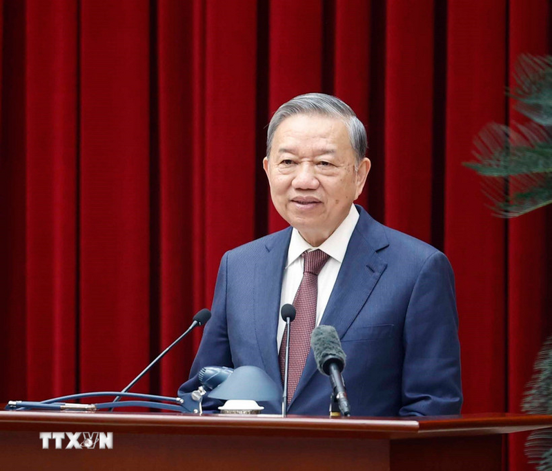 Tổng Bí thư Tô Lâm phát biểu. Ảnh: Thống Nhất/TTXVN