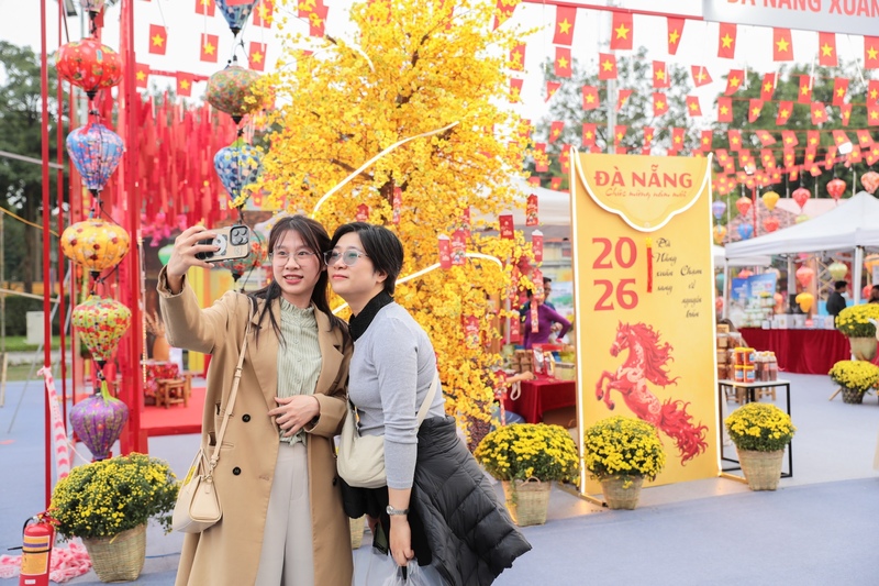 Không gian quảng bá du lịch Đà Nẵng tại Hà Nội. Ảnh: Sở Văn hóa, Thể thao và Du lịch thành phố Đà Nẵng