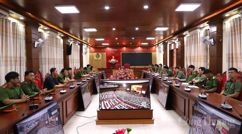 Điểm cầu Công an tại phường Phan Thiết