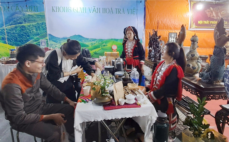 Không gian văn hóa trà Việt diễn ra tại Lễ hội Xuân Bính Ngọ 2026. Ảnh: N.H