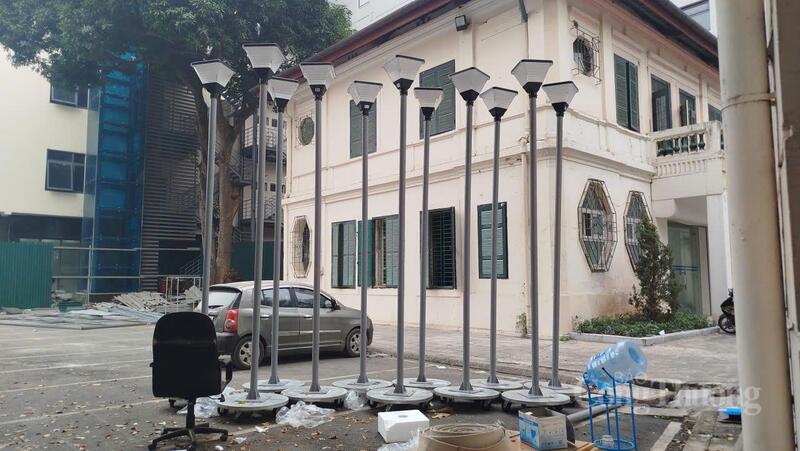 Đèn chiếu sáng sẽ được lắp đặt tại quảng trường - công viên phía Đông hồ Hoàn Kiếm