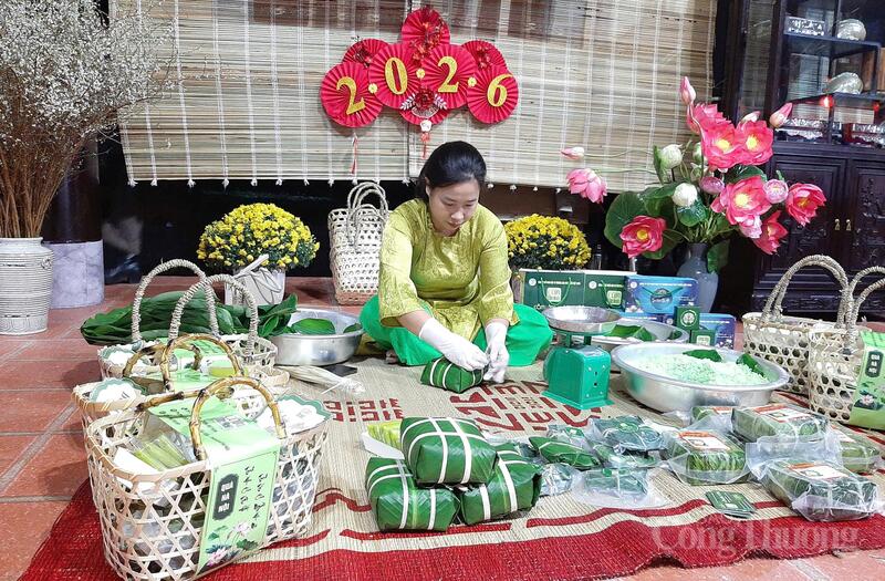 Không gian trải nghiệm văn hóa Tết truyền thống được tái hiện tại Lễ hội Xuân Bính Ngọ 2026. Ảnh: N.H