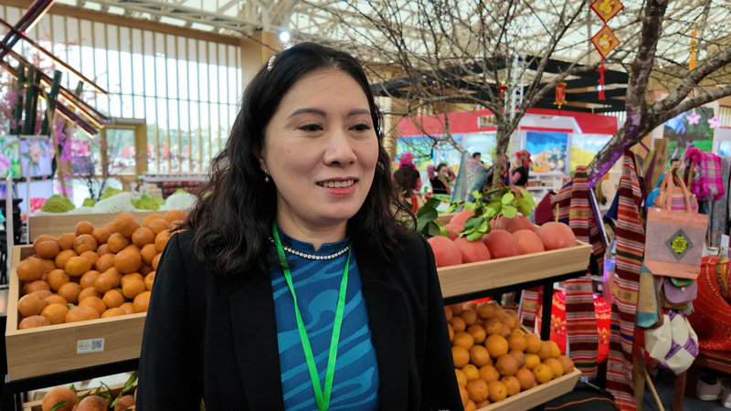 Bà Lê Thị Hồng Anh, Giám đốc Trung tâm Xúc tiến Đầu tư, Thương mại và Du lịch tỉnh Sơn La