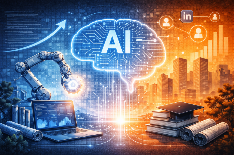 Công nghệ AI tạo thay đổi về nhu cầu trong thị trường lao động. Ảnh minh họa