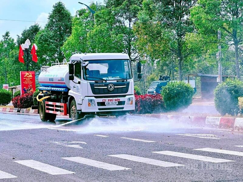 Chỉnh trang cảnh quang tại phường Đông Gia Nghĩa, tỉnh Lâm Đồng.