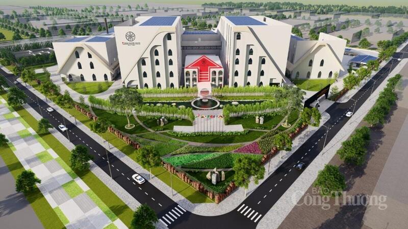 Phối cảnh nhà máy cà phê Trung Nguyên Legend trong cụm công nghiệp Tân An. Ảnh: Vũ Long