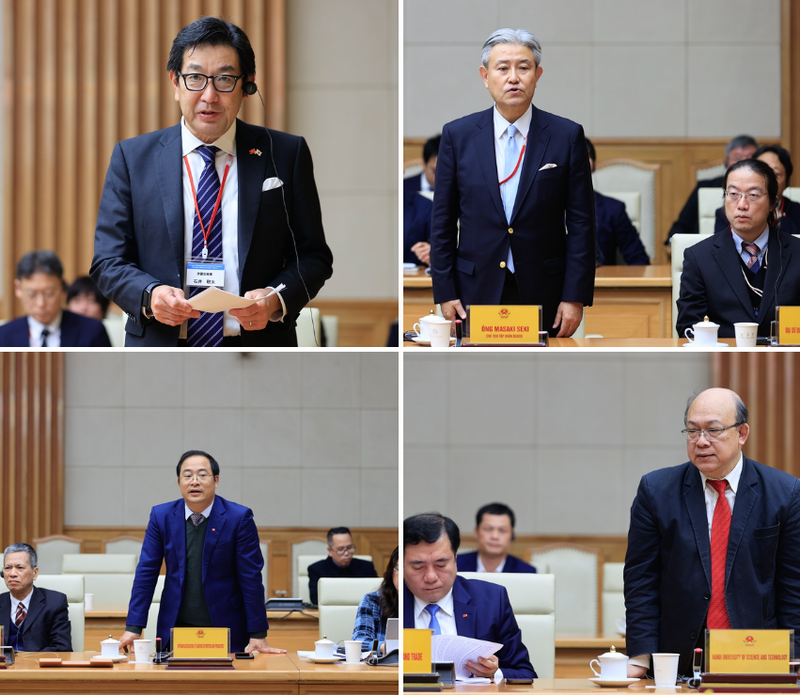 Các đại biểu phát biểu - Ảnh: VGP/Nhật Bắc