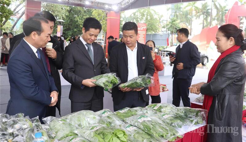 Các đại biểu tham quan gian hàng. Ảnh: N.H