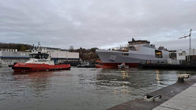 Tàu tuần tran mới của Pháp được hạ thủy. Ảnh: Naval News