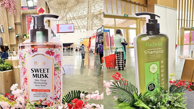 Chai dầu gội và xả cỡ lớn của Hachi.