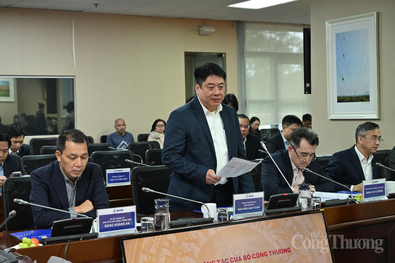 Ông Nguyễn Anh Tuấn – Tổng giám đốc EVN phát biểu.