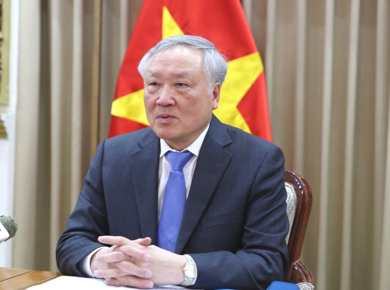 Phó Thủ tướng Thường trực Nguyễn Hòa Bình khẳng định quyết tâm chính trị về xây dựng và phát triển Trung tâm Tài chính Quốc tế tại Việt Nam là rất lớn - Ảnh: VGP/Nguyễn Hoàng