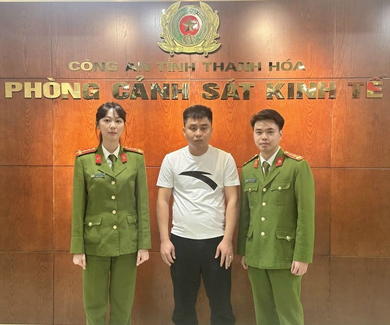 Đối tượng Nguyễn Doãn Sơn. Ảnh: Công an Thanh Hóa