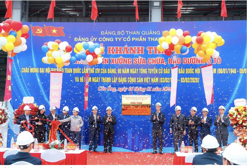 Lễ khánh thành công trình phân xưởng sửa chữa, bảo dưỡng ô tô tại Công ty CP Than Cao Sơn.