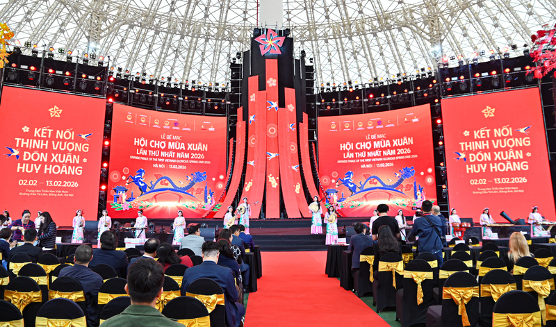 Lễ bế mạc Hội chợ Mùa Xuân 2026 sẽ diễn ra vào tối ngày 13/2, tại Trung tâm Triển lãm Việt Nam - Tổ hợp triển lãm lớn nhất Đông Nam Á.