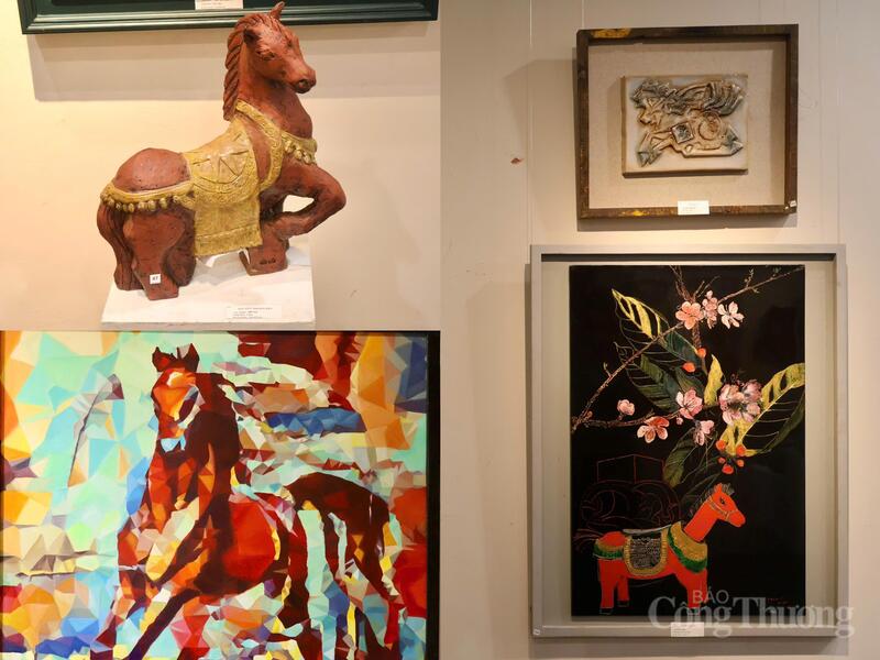 Sắc xuân rạng rỡ lan tỏa tại Triển lãm mỹ thuật 'Mừng Đảng mừng Xuân' - 2