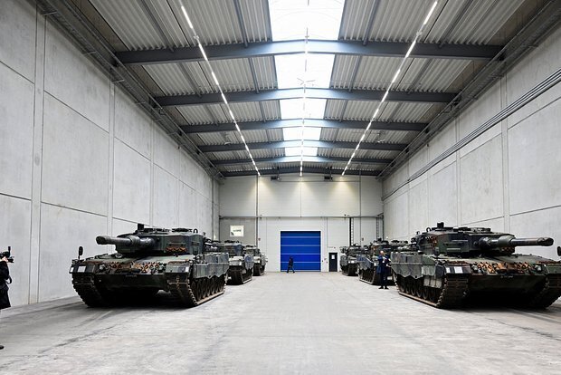 Xe tăng chiến đấu Leopard-2. Ảnh: Getty